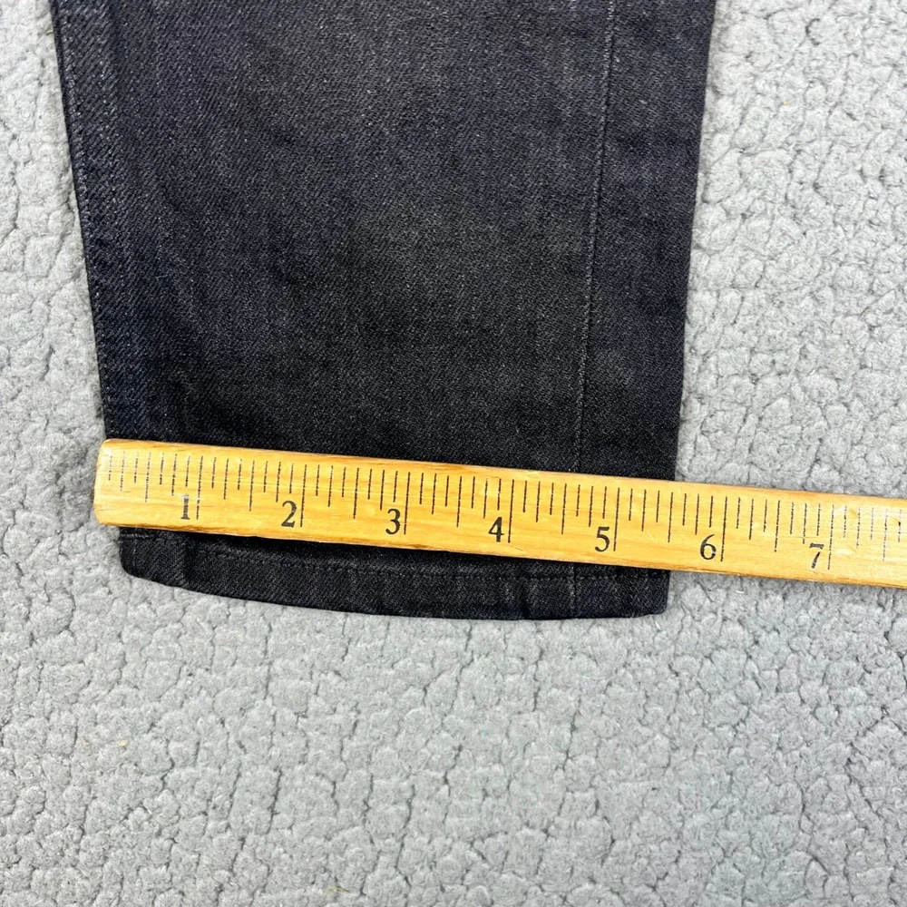 Nudie Jeans Co Lean Dean Dry Black Selvage Slim Tapered Jeans Mens 31x30 (31x28)